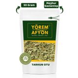 Gülçehre Yörem Afyon Meşhur Gaziantep Güneşte Kurutulmuş Tarhun Otu, Yeşil Altın, Dargun, Ejder Otu | 50Gr.