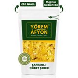 Gülçehre Yörem Afyon Meşhur Gaziantep Işlem Görmemiş Kristal Safranlı Nöbet Şekeri, Polat Şekeri | 260GR. - 260 gr
