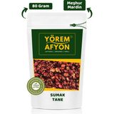 Gülçehre Yörem Afyon Meşhur Mardin Midyat Yöresinden Doğal Şifa Kaynağı Yerli Hasat Tane Sumak,rhus | 80GR - 80 gr