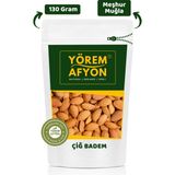 Gülçehre Yörem Afyon Meşhur Muğla Datça Yöresinden Tuzsuz Kavrulmamış Duble Boy Yerli Çiğ Badem (Prunus Dulcis) | 130Gr. - 130 gr