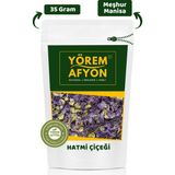 Gülçehre Yörem Afyon Osmanlı’dan Günümüze Köy Bahçelerinin Bereket Çiçeği Doğal Gül Hatmi Kurusu (Alcea Rosea) | 35Gr - 35 gr