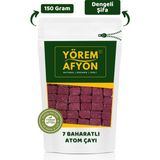 Gülçehre Yörem Afyon Saf Bitkisel Küp Atom Çayı; 7 Baharatın Tam Dengesi, Içinizi Isıtan En Doğal Mola, Glikozsuz | 150GR - 150 gr