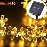 Gülcenin Dükkanı Solar Çiçekli Dekoratif 30 LED Bahçe Lambası