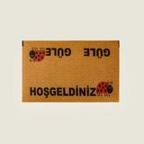 Güle Güle Kapı Önü Paspası - Bej - 40X60 Cm