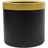 Güleç Yapay Çiçek Siyah Gold Bilezikli Saksı 25*25*25 - Altın