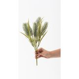 Güleç Yapay Çiçek Yapay 5 Kafalı Çiçek Demeti 35 cm 5 Dal - Gri