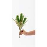 Güleç Yapay Çiçek Yapay 5 Kafalı Çiçek Demeti 35 cm 5 Dal - Koyu Yeşil
