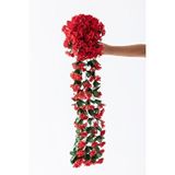 Güleç Yapay Çiçek Yapay Begonvil Çiçeği 75 Cm Kırmızı 22 Dal Çok Renkli