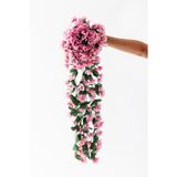 Güleç Yapay Çiçek Yapay Begonvil Çiçeği 75 Cm Pembe 22 Dal