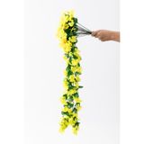 Güleç Yapay Çiçek Yapay Begonvil Çiçeği 75 Cm Sarı 22 Dal