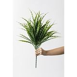 Güleç Yapay Çiçek Yapay Büyük Saz Demeti Açık Yeşil 60 Cm 10 Dal Çok Renkli