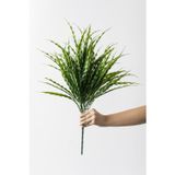 Güleç Yapay Çiçek Yapay Büyük Saz Demeti Açık Yeşil 60 Cm 10 Dal