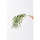 Güleç Yapay Çiçek Yapay Cipso Demeti Yeşil Krem 50 Cm 7 Dal(Uv)