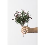 Güleç Yapay Çiçek Yapay Kabak Çiçeği Demeti Yeşil Pembe 30 Cm 5 Dal