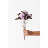 Güleç Yapay Çiçek Yapay Kasımpatı Çiçeği Lila 40 Cm 5 Dal Çok Renkli
