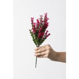 Güleç Yapay Çiçek Yapay Latus Demeti Yeşil Pembe 35 Cm 5 Dal(Uv)
