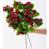 Güleç Yapay Çiçek Yapay Lux Menekşe Dalı Bordo 80 cm 5 Yaprak