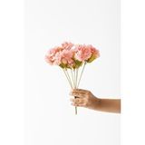 Güleç Yapay Çiçek Yapay Ortanca Çiçeği 35 Cm 7 Dal Pembe