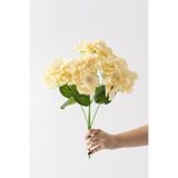 Güleç Yapay Çiçek Yapay Ortanca Çiçeği Açık Somon 45 Cm 7 Dal Çok Renkli