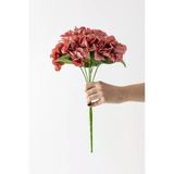 Güleç Yapay Çiçek Yapay Ortanca Çiçeği Gül Kurusu 45 Cm 7 Dal
