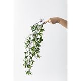 Güleç Yapay Çiçek Yapay Sarmaşık Çay Uv Korumalı Yeşil 75 Cm 5 Dal Çok Renkli
