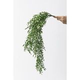 Güleç Yapay Çiçek Yapay Sarmaşık Uv Korumalı Küpe Yeşil Beyaz 80 Cm 5 Dal Çok Renkli