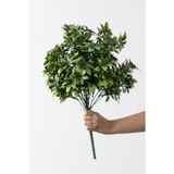 Güleç Yapay Çiçek Yapay Şefrole Demeti Yeşil 60 Cm 24 Dal(Uv)