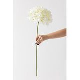 Güleç Yapay Çiçek Yapay Vazo Çiçeği Ortanca 75 Cm 5 Dal Beyaz Çok Renkli