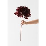 Güleç Yapay Çiçek Yapay Vazo Çiçeği Ortanca 75 cm 5 Dal Bordo