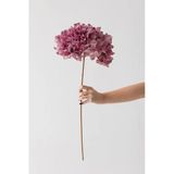 Güleç Yapay Çiçek Yapay Vazo Çiçeği Ortanca 75 cm 5 Dal Gül Kurusu