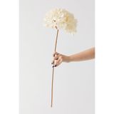 Güleç Yapay Çiçek Yapay Vazo Çiçeği Ortanca 75 Cm 5 Dal Krem