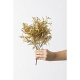 Güleç Yapay Çiçek Yapay Zeytin Demeti Gold 30 Cm 5 Dal(uv) Çok Renkli