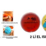 Gülen Emoji Kırmızı Ceylan Cep Sobası,El Isıtıcı,2 Adet Sıcak Su Torbası Pvc 9cm