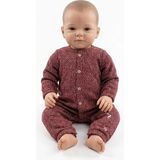 Güler Butik Kırmızı Beyaz Desenli Yenidoğan Bebek Tulum