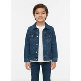 Güler Butik Unisex Gri Mavi Siyah Renk Alternatifli Kot Ceket- Unisex Çocuk Denim Ceket - 10 - 11 Yaş