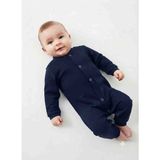 Güler Butik Yenidoğan Erkek Bebek Indigo Soft Tulum Şık Bebek Kıyafeti Rahat Günlük Bebek Giyim - 0-Lacivert - 3 - 6 Ay