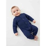 Güler Butik Yenidoğan Erkek Bebek Indigo Soft Tulum Şık Bebek Kıyafeti Rahat Günlük Bebek Giyim - 320Indigo - 3 - 6 Ay