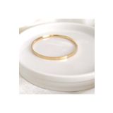 Güler Yüzlü Silver 6 CM ÇELİK KALIN DÜZ AJDA BİLEZİK 1 ADET - ALTIN SARI