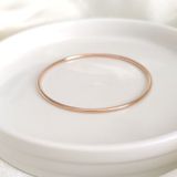 Güler Yüzlü Silver 6,5 CM ÇELİK İNCE BOMBELİ AJDA BİLEZİK 1 ADET - ROSE BAKIR