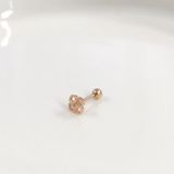 Güler Yüzlü Silver ÇİÇEK GÜMÜŞ TRAGUS PIERCING - ROSE BAKIR