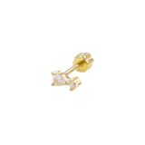 Güler Yüzlü Silver ÇITIR DAMLA GÜMÜŞ TRAGUS PIERCING - ALTIN SARI