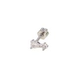 Güler Yüzlü Silver ÇITIR DAMLA GÜMÜŞ TRAGUS PIERCING - RODYUM BEYAZ