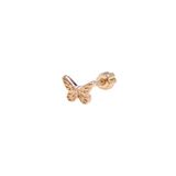 Güler Yüzlü Silver KELEBEK GÜMÜŞ TRAGUS PIERCING - ROSE BAKIR