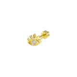 Güler Yüzlü Silver KİRPİK GÖZ GÜMÜŞ TRAGUS PIERCING - ALTIN SARI