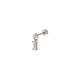 Güler Yüzlü Silver SALLANTILI BAGET GÜMÜŞ TRAGUS PIERCING - RODYUM BEYAZ