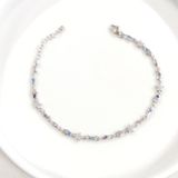 Güler Yüzlü Silver ŞANS RENKLİ TAŞLI GÜMÜŞ BİLEKLİK - RODYUM BEYAZ