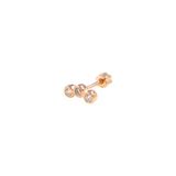 Güler Yüzlü Silver SIVAMA ÜÇ TAŞ GÜMÜŞ TRAGUS PIERCING - ROSE BAKIR