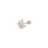 Güler Yüzlü Silver TAÇ GÜMÜŞ TRAGUS PIERCING - RODYUM BEYAZ