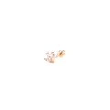 Güler Yüzlü Silver TAŞLI LOTUS GÜMÜŞ TRAGUS PIERCING - ROSE BAKIR