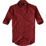 Gulf Bird Alaska The Last Frontier Slim Fit Saf Pamuk Kumaş Hakim Yaka Uzun Kol Gömlek-Çizgili Koyu Mavi- Çok Renkli S - Bordo
